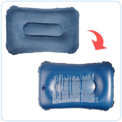 BESTWAY 67121 Pernă de călătorie gonflabilă din velur albastru naval