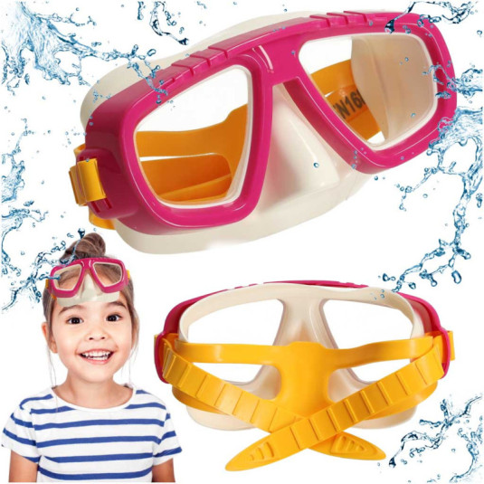 BESTWAY 22011 Mască de scufundare ochelari de înot roz