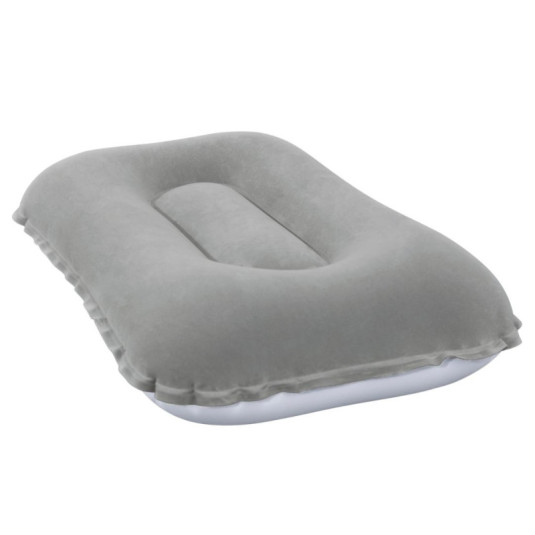 BESTWAY 67121 Pernă gonflabilă de călătorie din velur gri