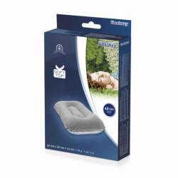 BESTWAY 67121 Pernă gonflabilă de călătorie din velur gri