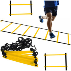 Scară de antrenament gimnastic de coordonare galbenă