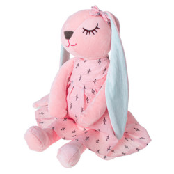 Iepure din pluș mascotă roz 52cm