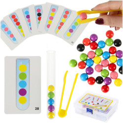 Puzzle educațional colorat mingii montessori