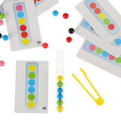 Puzzle educațional colorat mingii montessori