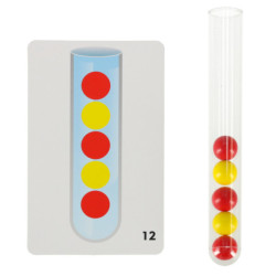 Puzzle educațional colorat mingii montessori