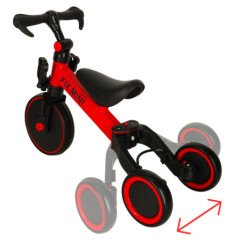 Triciclu Fix Mini triciclu de alergare 3în1 cu pedale roșu