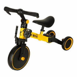 Tricicletă Fix Mini tricicletă de alergare 3în1 cu pedale galben