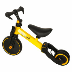 Tricicletă Fix Mini tricicletă de alergare 3în1 cu pedale galben