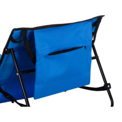 Șezlong de plajă cu spetazan pliabil 150x47x48cm