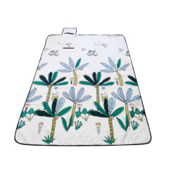Saltea de plajă pichnic husă camping palmieri 150x200