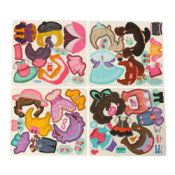 Puzzle magnetic cu păpușă îmbrăcată 51 piese