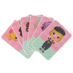 Puzzle magnetic cu păpușă îmbrăcată 51 piese