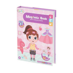 Puzzle magnetic cu păpușă îmbrăcată 51 piese