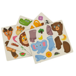 Puzzle magnetic safari animale 47 piese