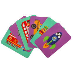 Puzzle magnetic cu mijloace de transport