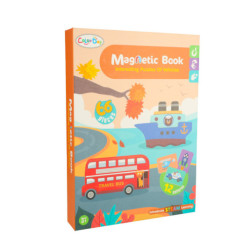 Puzzle magnetic cu mijloace de transport