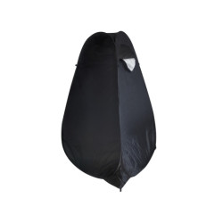 Cort duș cabină toaletă portabilă wc negru