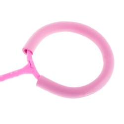 Hula hop picior minge saltarețe luminoasă LED roz