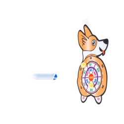 Ținte din velcro uscat sigure corgi