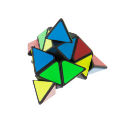 Puzzle PYRAMINX joc cu cuburi Black MoYu