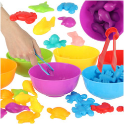 Animale marine educative invatare numarare montessori 36 piese