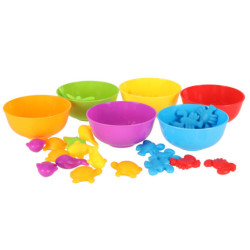 Animale marine educative invatare numarare montessori 36 piese