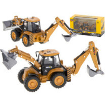 Buldozer cu cupa Die-Cast model metalic H-toys 1704 1:50