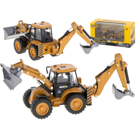 Buldozer cu cupa Die-Cast model metalic H-toys 1704 1:50