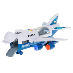Avion Transporter + 6 masini politie lateral/frontal