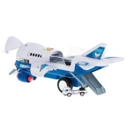 Avion Transporter + 6 masini politie lateral/frontal