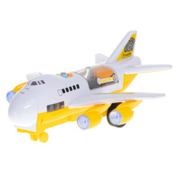 Avion de transport + 6 automobile vehicule de construcție laterale/frontale