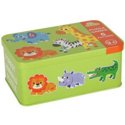 Puzzle în cutie safari animale 25 piese