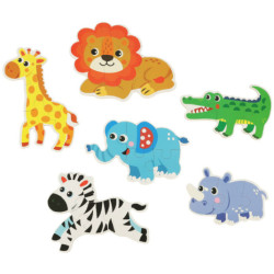 Puzzle în cutie safari animale 25 piese