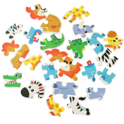 Puzzle în cutie safari animale 25 piese
