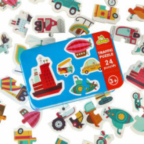 Puzzle în cutie de tablă 24 piese