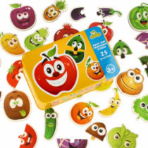 Puzzle din tablă cu fructe/legume 25 piese