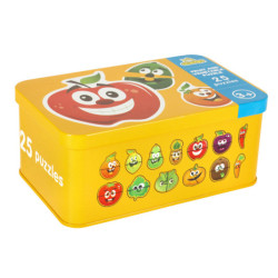 Puzzle din tablă cu fructe/legume 25 piese