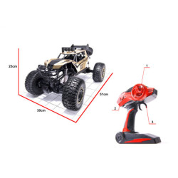 Masina telecomanda Rock Crawler 2.4GHz 1:8 51cm auriu