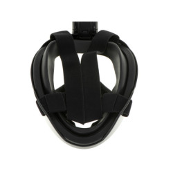 Mască pliabilă completă cu snorkel L/XL neagră