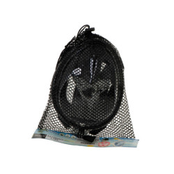 Mască pliabilă completă cu snorkel L/XL neagră