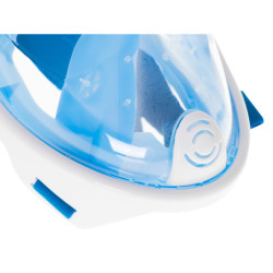 Mască pliabilă completă cu snorkel L/XL albastră