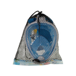 Mască pliabilă completă cu snorkel L/XL albastră
