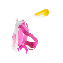Masca de snorkeling intreaga pliabila S/M roz