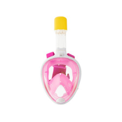 Masca de snorkeling intreaga pliabila S/M roz