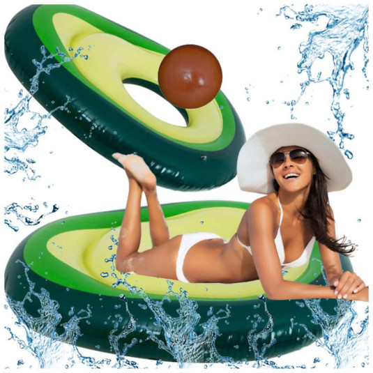 Saltea gonflabilă de înot cu minge de avocado cu sămânță 150cm XL