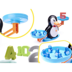 Joc educational echilibru invatare numarare pinguini mare