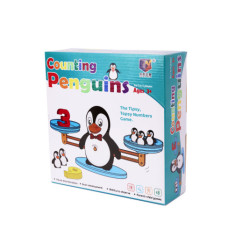 Joc educational echilibru invatare numarare pinguini mare