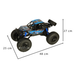 Mașină RC Crawler Climbing 1:10 4WD 48cm albastră