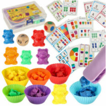 Ursuleți educativi pentru învățare numărare Montessori 44 el.