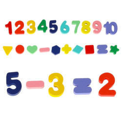 Sortatorul Montessori din lemn cu numere 3în1 13x36cm